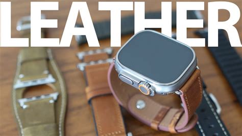 best leather strap for apple watch|leather apple watch ultra band.